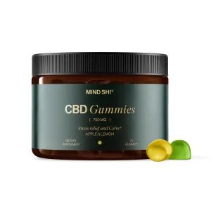 CBD Gummies Full Spectrum - 750 мг яблуко лимон - 30 жуйок 10+2 в подарунок