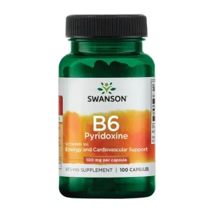B6 Pyridoxine 100 мг - 100 капсул