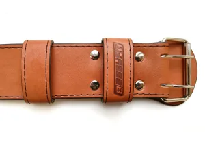 Пояс атлетичний EasyFit DeciBelt шкіра коричневий 2 - XL