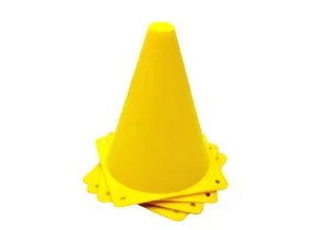 Sports cones EasyFit 17 cm (set of 4) yellow