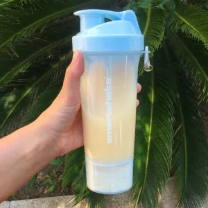Шейкер спортивний SmartShake Slim 500 мл неоново синій