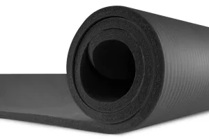 Килимок для йоги та фітнесу Power System PS-4017 NBR Fitness Yoga Mat Plus Чорний 180 х61 х1