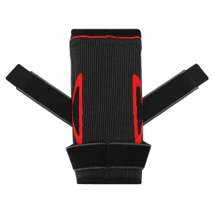 Наколінник бандаж еластичний з фіксуючим ременем та силіконовим кільцем та спіральними ребрами жорсткості SIBOTE 1 шт XL