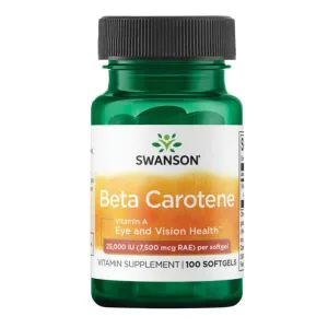 Beta-Carotene 25000 IU (7500 мкг RAE) - 100 софтгель