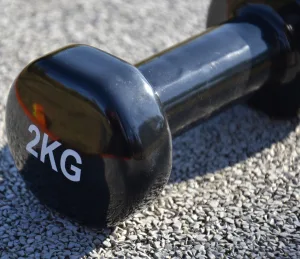 Гантель вінілова PowerPlay 4125 Achilles - 2 кг. чорна 1 шт.