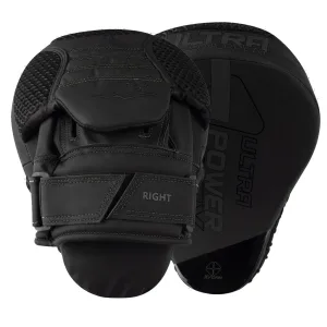 Лапи боксерські PowerPlay 3044 Pro Carbon Ultra Series Чорні PU [пара]