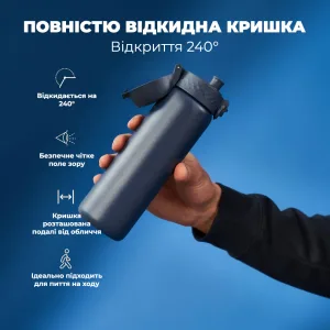 Пляшка для води металева вакуумна ION8 500 мл. Vacuum Insulated Navy
