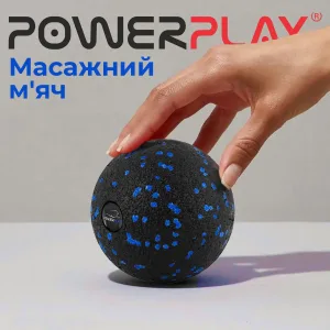 Набір масажних м'ячиків PowerPlay 4007 EPP Massage Ball Чорно Сині 3 шт.