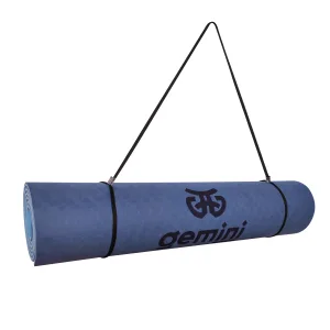 Килимок для фітнесу та йоги Sport TPE+TC 6 мм - синьо-блакитний