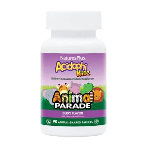 Animal Parade Acidophi Kidz - 90 таблеток у формі тварин ягода