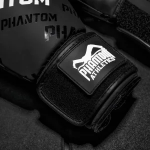Боксерські рукавиці Phantom APEX Velcro Black 12 унцій (бинти 4 м. в подарунок)