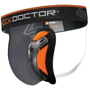 Захист паху Shock Doctor 329 Supporter with Ultra Carbon Flex Cup Grey, S