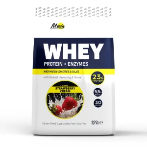 Whey Protein + Enzymes - 900 g Strawberry Cream Universal