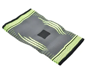 Компресійний наколінник MadMax MFA-284 3D Compressive knee support Dark grey/Neon green M
