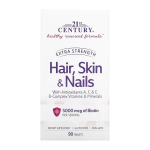 Hair, Skin & Nails підвищеної сили - 90 таблеток