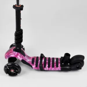 Самокат 5в1 Best Scooter - чорний/рожевий