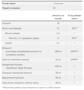 Elderberry Zinc - 90 льодяників