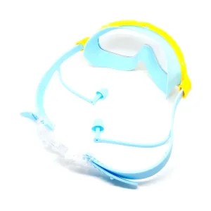 Окуляри для плавання Conquest дитячий блакитно-жовтий