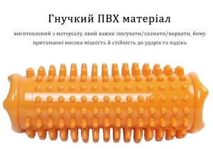 Ортопедический массажный коврик для стоп EasyFit Acupoint с шипами оранжевый