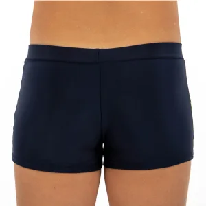 Плавки боксери для хлопчиків для плавання вік 6-10років темно-синій-салатовий 8