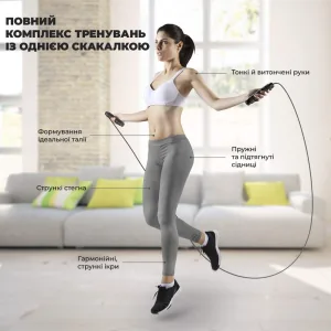 Скакалка швидкісна PowerPlay 4213 Jump Rope Чорно/Темно синя 3м.