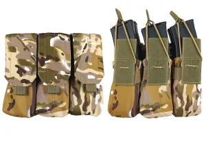 Підсумок під 6 магазінів АК/РПК потрійний мультикам степовий Multicam Arid (MOLLE, підсумок на розгрузку, жилет, РПС)
