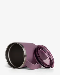 Термостакан (изолированная чашка) Bohtal с ручкой из нержавеющей стали Tumbler Plum 900 мл