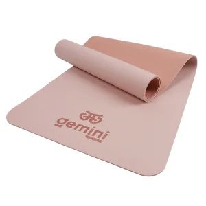 Килимок для фітнесу та йоги Sport TPE+TC 6 мм - Нюдовий