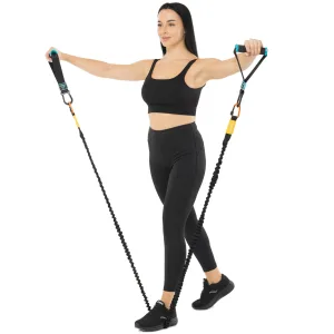 Ручки з карабінами для еспандерів, резинок та тренажерів FIT HOOK HANDLES LiveUp 2 шт чорний LP8706