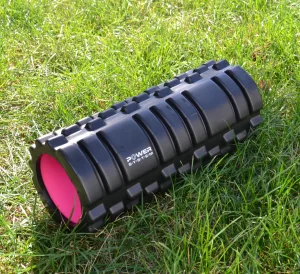 Массажный ролик роллер Power System PS-4050 Fitness Foam Roller чёрный/Pink 33x15 см
