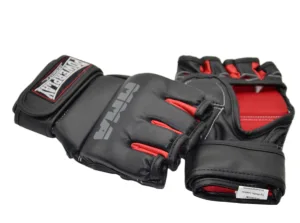 Рукавиці для MMA PowerPlay 3053 чорно червоні S/M