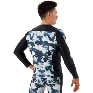 Рашгард лонгслів чоловічий Domino чорний-білий TC210-1 - S