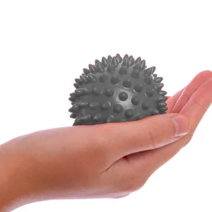 Масажний м'ячик EasyFit PVC 7,5 см жорсткий сірий