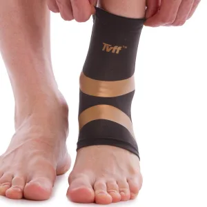 Бандаж на гомілковостоп еластичний TVFF розмір 1 шт чорний - L/XL