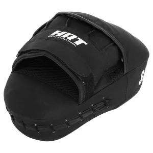 Лапа Вигнута для боксу та єдиноборств HARD TOUCH 19x5x25 см 2 шт - 23 см - Чорний, Жовтий