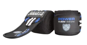 Бинти на лікоть Power System PS-3600 Elbow Wraps синій/чорний пара