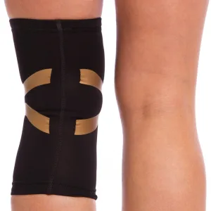 Наколінник бандаж еластичний 901301 1 шт чорний-золотий - L