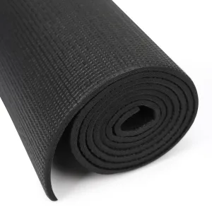 Килимок для фітнесу та йоги PVC Sport PVCY-6BK 173 см 61 см 6 мм чорний