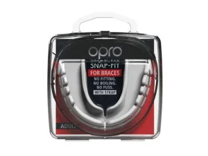 Капа боксерська OPRO Snap Fit FOR BRACES білий art