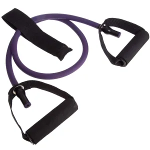 Еспандер трубчастий з ручками та фіксатором дверей довжина 120 см навантаження 22.7 кг Фіолетовий