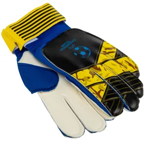 Рукавички воротарські із захистом пальців PRO GIGA CHAMPIONS LEAGUE 10 - чорний//жовтий/Синій