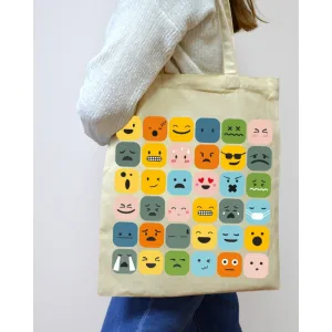 Екошопер BookOpt BK4101 смайлики бежевий