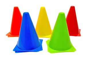 Конуси спортивні EasyFit 17 см (набір з 10 штук) різнокольорові