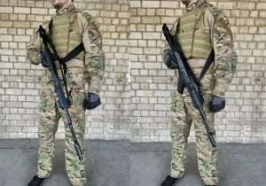 Ремінь збройовий трьохточковий тактичний 3-point чорний (трьохточка)