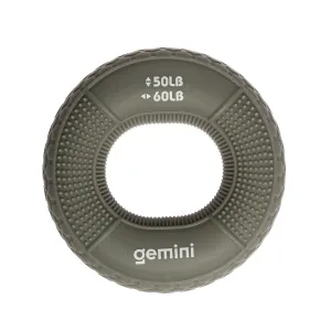 Еспандер кистьовий кільце силікон навантаження 22,5 кг-27 кг сірий