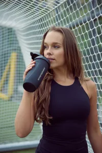 Sports Shaker SmartShake Metal Reforce Stainless Steel 900 ml Black