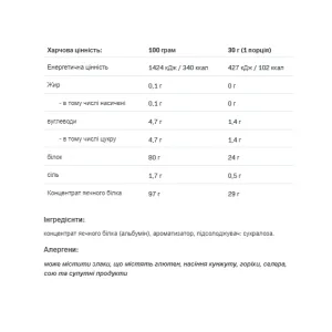 Egg White Protein - 510 г Ваніль