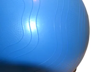 М'яч для фітнесу (фітбол) укріплений PowerPlay 4000 Ø65 cm Premium Gymball Anti-Burst синій + помпа