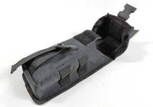 Підсумок під два магазини АК одинарний закритий чорний MOLLE підсумок на розгрузку жилет РПС