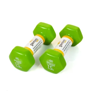 Гантелі Sport для фітнесу з вініловим покриттям 2 шт по 1,5 кг GSD-1.5GR